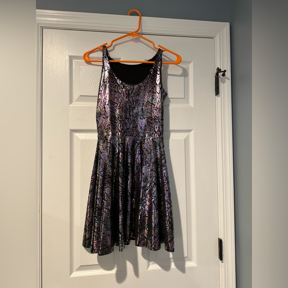 Blackmilk oil slick skater dress